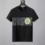 fendi  crewneck t-shirt new season side logo black